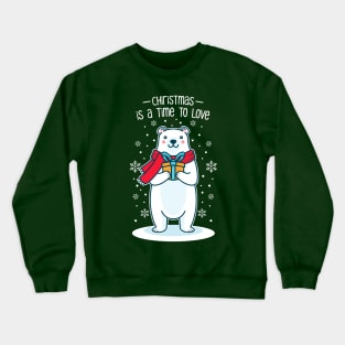 Polar Bear Christmas Gift Crewneck Sweatshirt